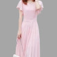 Womens Pink Aziza Georgette Solid Maxi Dress